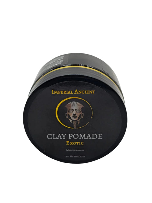 Imperial Ancient Clay Pomade – Exotic Scent, Matte Finish Hair Styling Wax for Men, Strong Hold, Made in Canada with Organic Ingredients