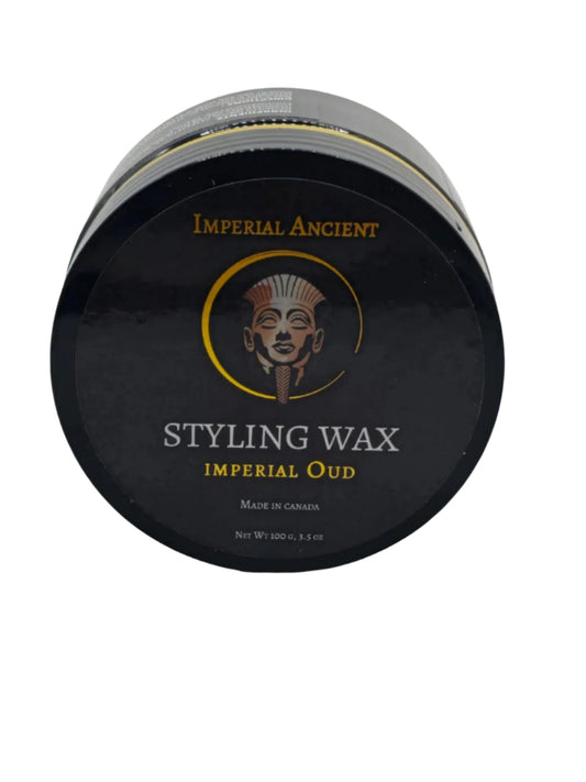 Imperial Ancient Styling Wax – Imperial Oud Scent, Strong Hold Hair Wax for Men, Alcohol-Free, Made in Canada with Premium Ingredients