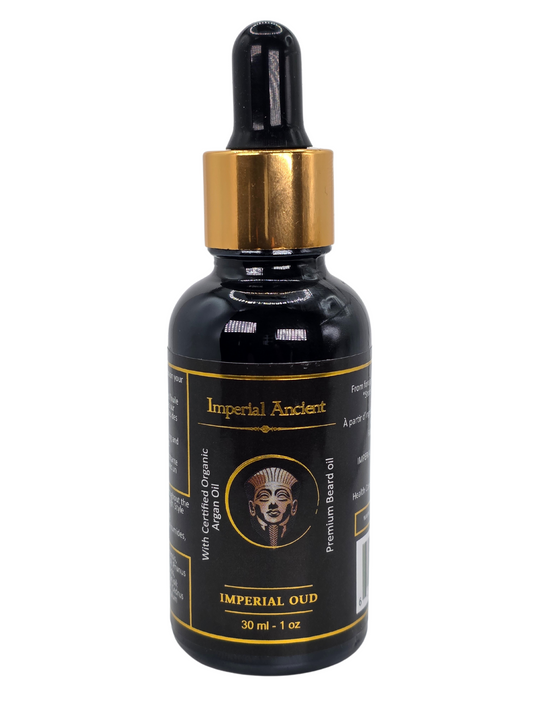 Imperial Oud Beard & Hair Oil – Non-Greasy, Nourishing & Alcohol-Free Scent