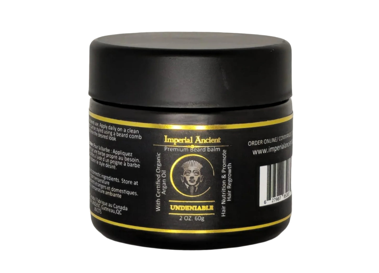 Imperial Ancient Undeniable Beard Balm – premium men's grooming balm, 2 oz jar, made in Canada